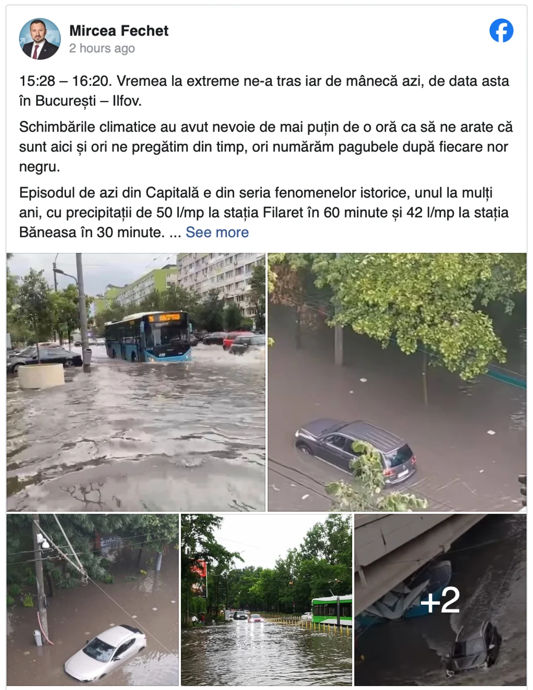Mircea Fechet, Ministrul Mediului, via Facebook