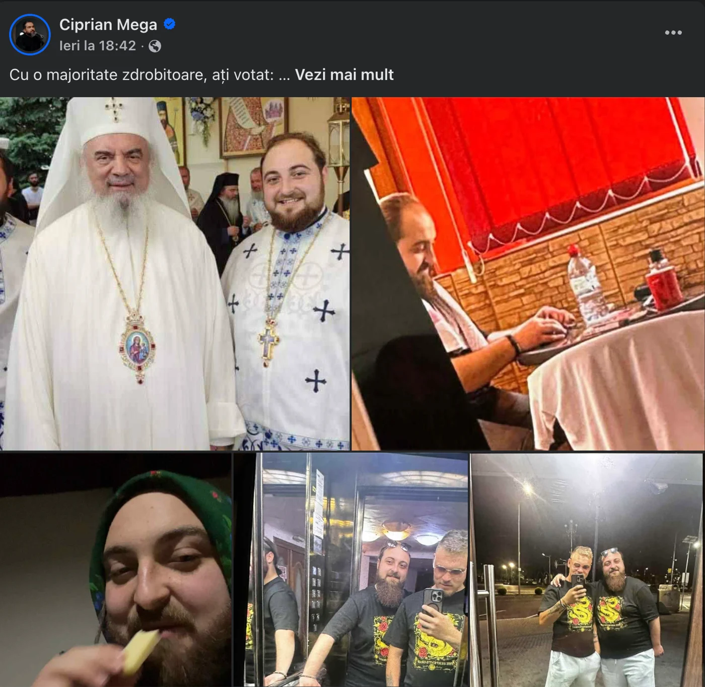 FOTO/VIDEO părintele Ciprian Mega