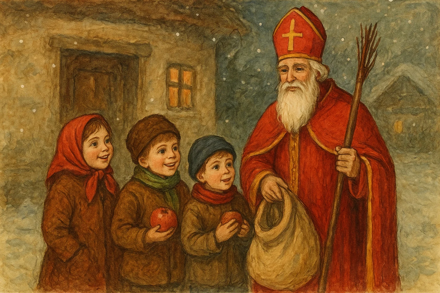 Moș NIcolae se sărbătorește an de an pe 6 Decembrie. Cu o seară înainte, copiii își curăță ghetele în așteptarea Moșului