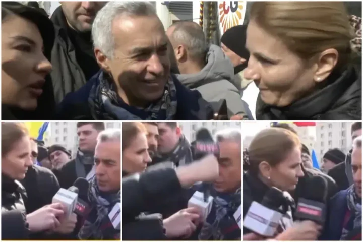 Reacția neașteptată a lui Călin Georgescu după ce Anca Alexandrescu a jignit în ultimul hal o jurnalistă: „Marș de aici” VIDEO