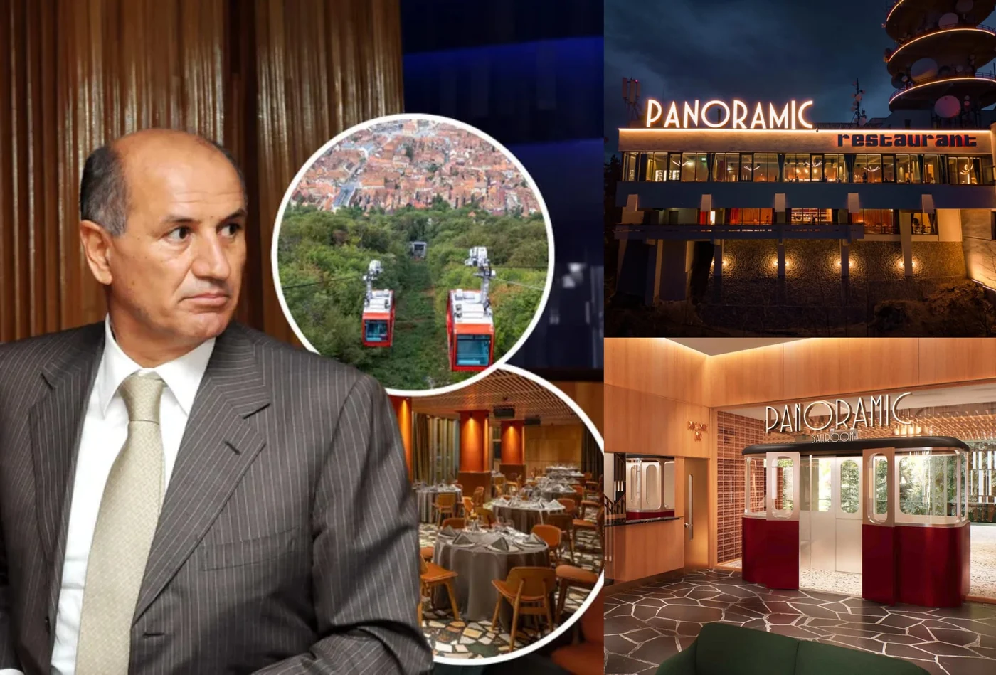 Restaurantul Panoramic face parte din portofoliul Ana Holdings, companie patronată de George Copos