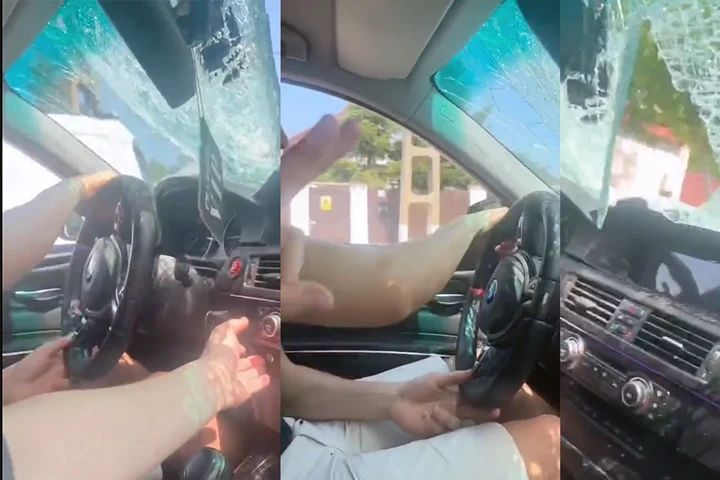 Un posibil viitor polițist, student la Câmpina, ar fi lovit un pieton, apoi s-ar fi filmat conducând cu parbrizul spart, pe fundal de manele