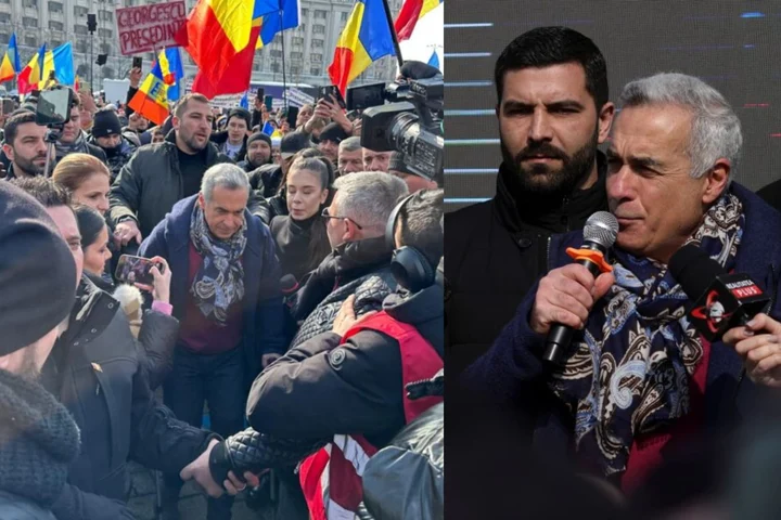 De ce s-a operat Călin Georgescu în Germania și nu în România? A venit în cârje printre manifestanți, după intervenția chirurgicală VIDEO