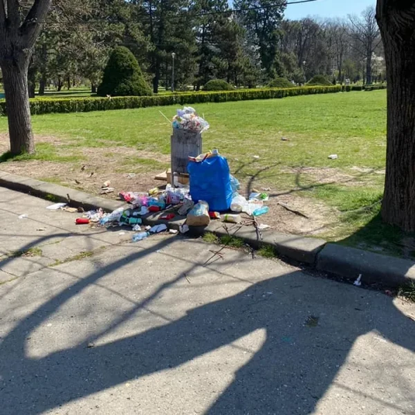 Parcul Herăstrău, groapa de gunoi a Sectorului 1 din Capitală! Imagini dezolante
