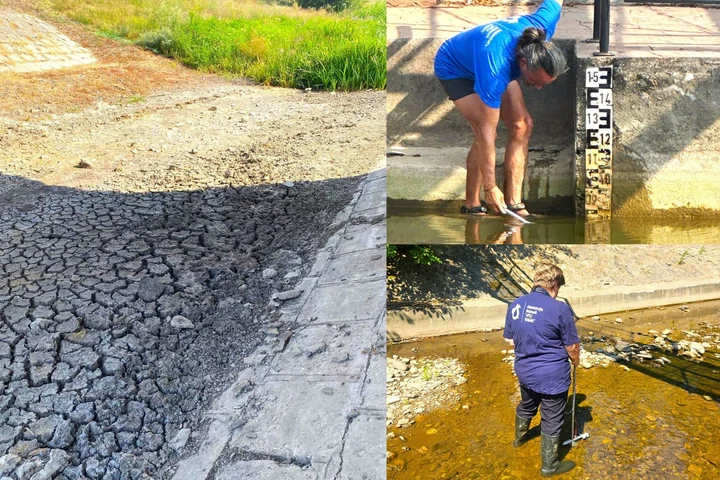 VIDEO | Dunărea continuă să scadă la Cernavodă. A doua barjă a fost scufundată în brațul Bala, iar sâmbătă începe ultima etapă a intervenției