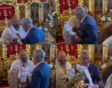Preotul Bisericii „Sfânta Treime” din Chichiș i-a oferit lui Călin Georgescu o icoană și o cruce, după slujbă. Ropote de aplauze în lăcașul de cult pentru omagierea fostului candidat