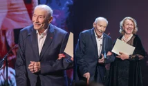 Victor Rebengiuc, omagiat în lacrimi și aplauze la Odeon. Marele actor de 93 de ani, discurs impresionant: „Sper ca în curând să-mi întâlnesc foștii colegi. Sunt ultimul din această generație care încă mai vorbește la microfon” | VIDEO
