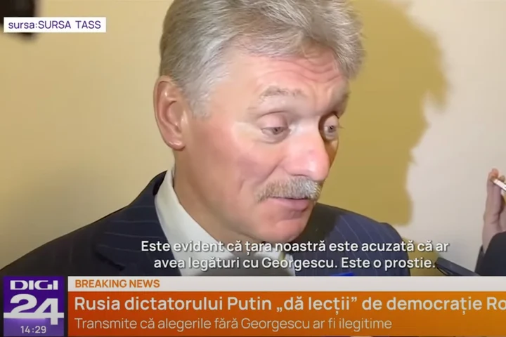 Kremlinul acuză România de încălcarea normelor democratice după excluderea lui Georgescu din alegeri: „A mers pe calea călcării în picioare a însăși democrației”