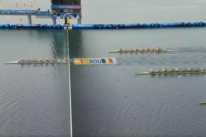 O nouă medalie de aur pentru România la canotaj 8+1 feminin - Jocuri Olimpice 2024 -  VIDEO