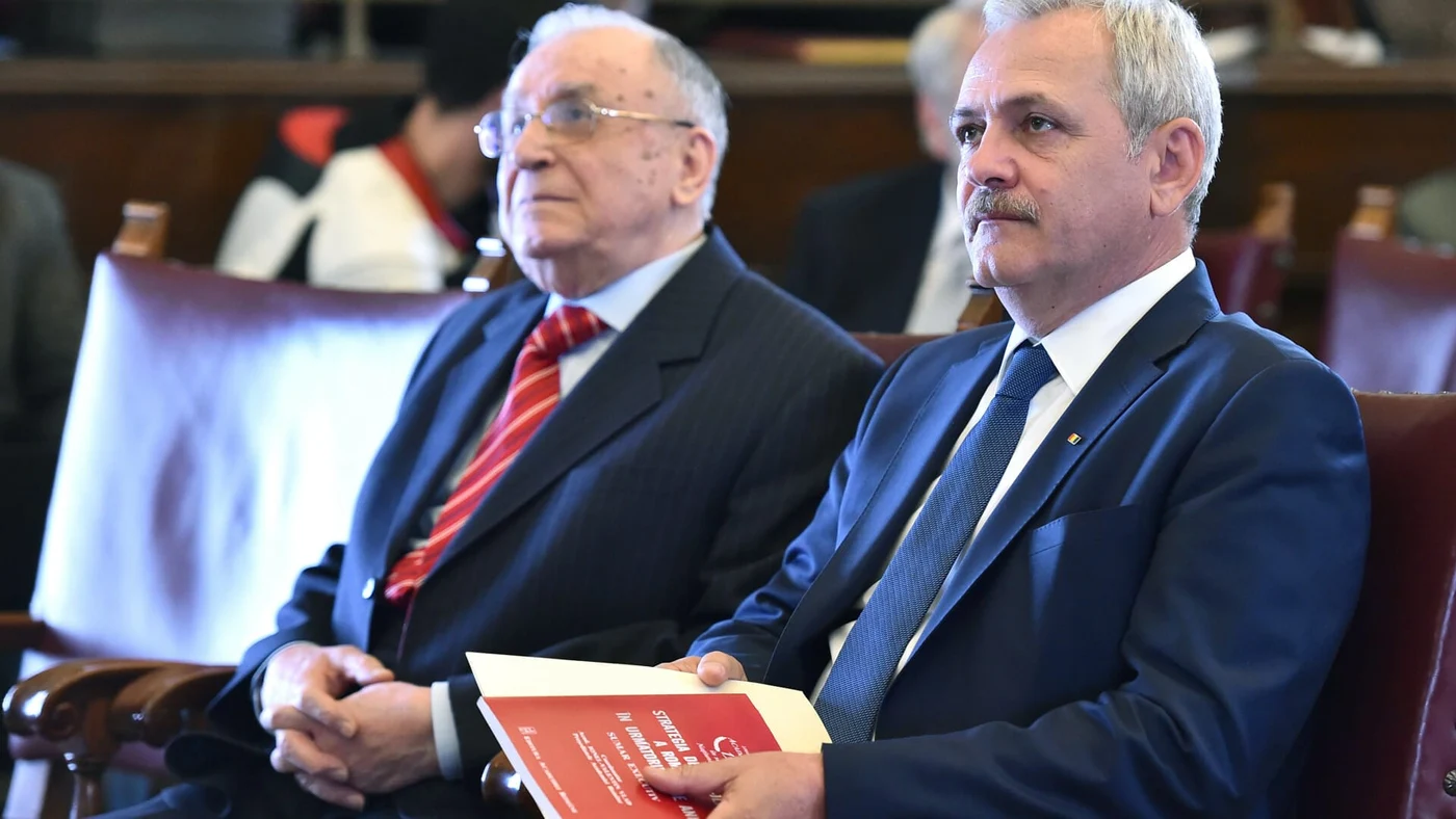 Ion Iliescu, alături de Liviu Dragnea