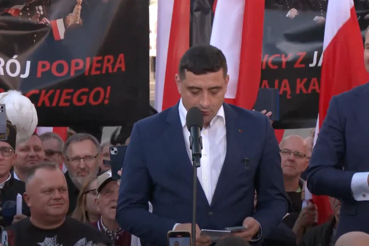 Ce le-a spus George Simion polonezilor din Zabrze despre Trump și alegerile din România