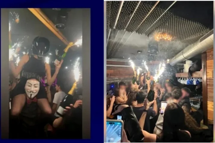 Momentul în care barul din Elveția a luat foc. Localul s-a transformat într-o torță uriașă. Flăcările au înghițit totul în câteva secunde. Imagini dramatice