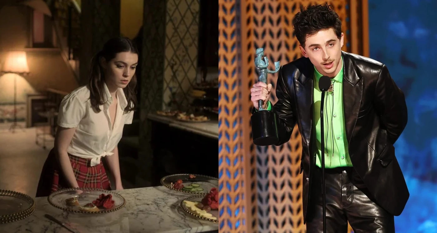 Anamaria Vartolomei, alături de Timothée Chalamet la Paris