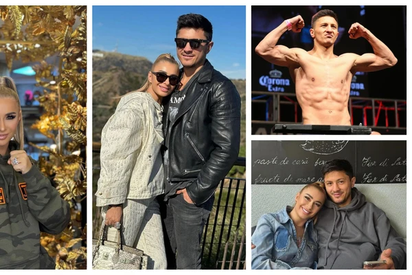 Anamaria Prodan își scoate iubitul în ring. Ronald Gavril boxează după 16 ani în România