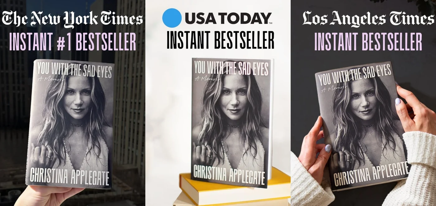 Christina Applegate a lansat o carte care a devenit cea mai cumpărată în mai multe orașe din Statele Unite