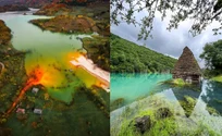 Satul din România înghițit de un lac toxic. Casele și cimitirul au rămas sub ape