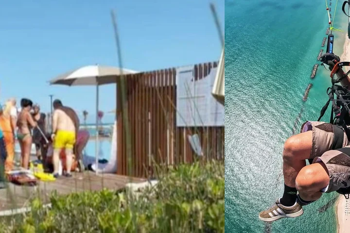 Imagini dramatice cu Felix Baumgartner, prăbușit lângă piscină VIDEO