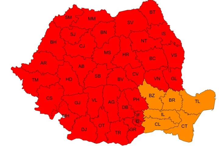 Val de foc peste România: Alerte de cod roșu, restricții rutiere și o schimbare radicală a vremii în doar câteva zile