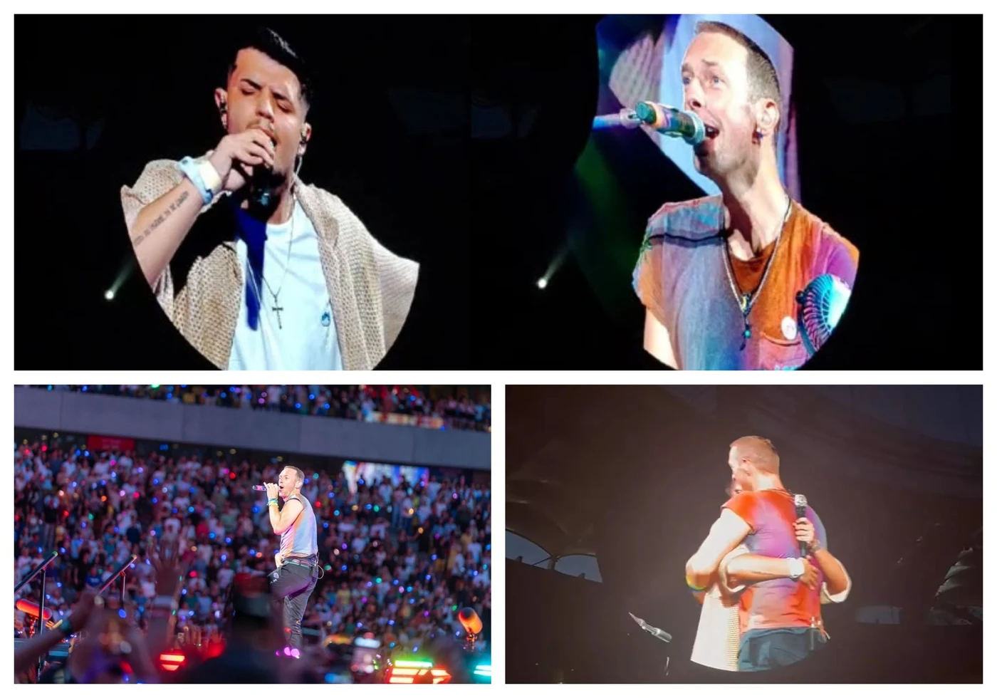 Babasha, pe scenă cu Chris Martin, solistul trupei Coldplay