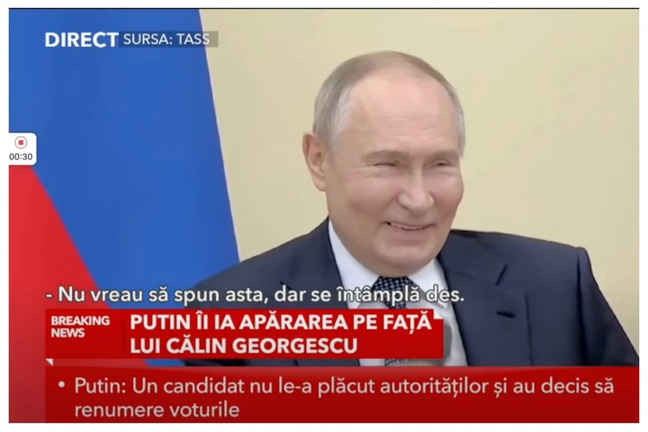 Ce spune Vladimir Putin despre situația alegerilor din România: „Un candidat nu a fost pe placul autorităţilor” VIDEO