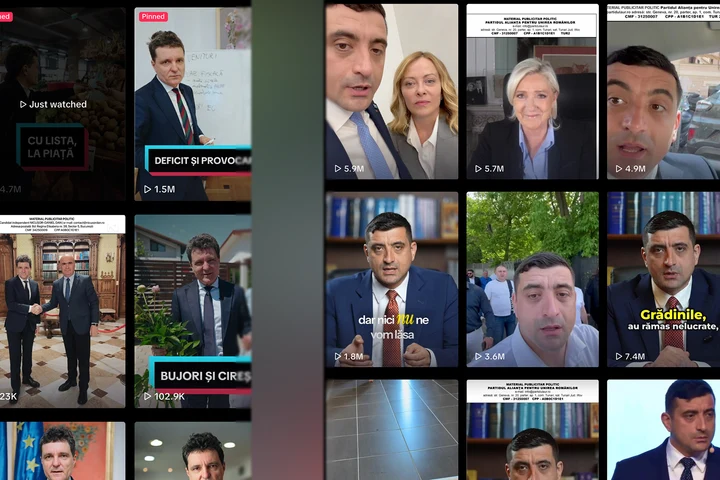 Suspiciuni de manipulare pe TikTok în cursa prezidențială din România: George Simion explodează în vizualizări, Nicușor Dan dispare