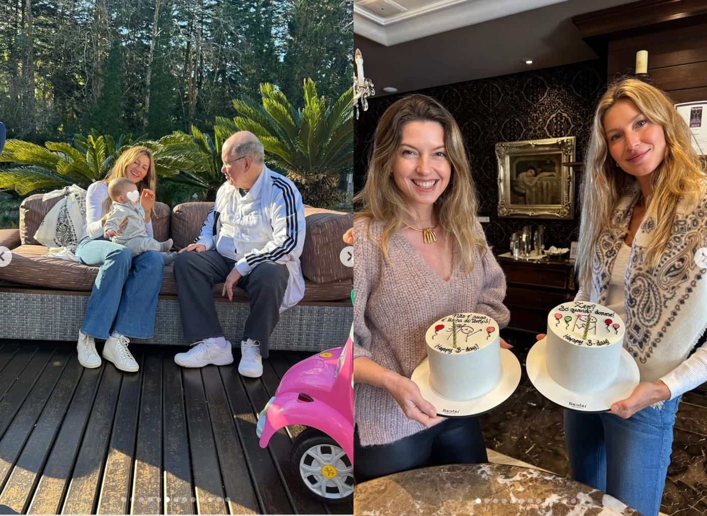 Gisele Bündchen, alături de familie