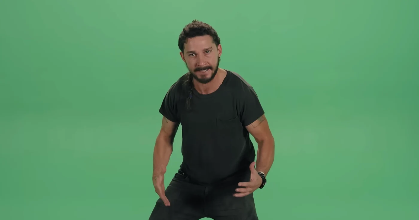 Shia LaBeouf, în clipul „Just Do It”