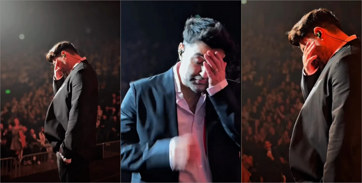 Smiley, în lacrimi pe scenă