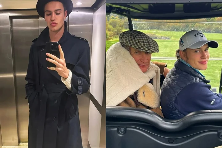 Rod Stewart are fiu top model. Alastair Wallace, apariție de podium la meciul Celtic vs Rangers din Glasgow