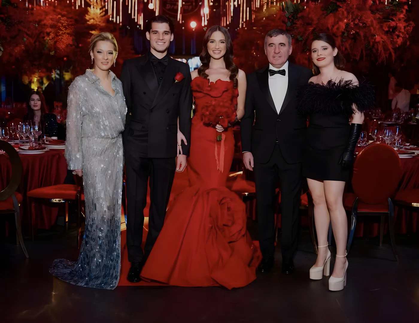 Familia Hagi: Marilena Hagi, Ianis Hagi, Elena Hagi, Gheorghe Hagi, Kira Hagi, foto: Instagram