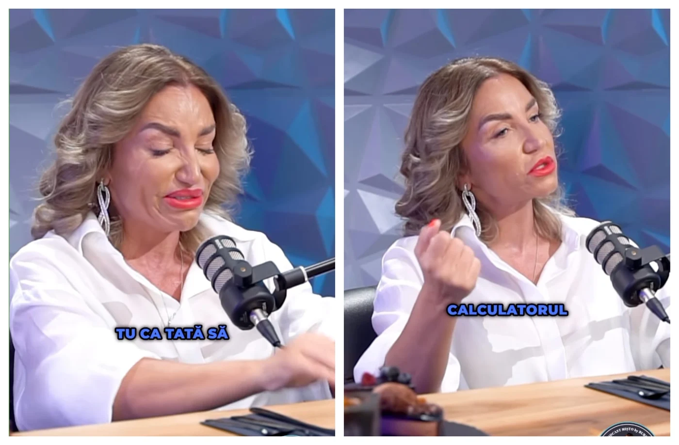 Larisa Uță a plâns în podcastul lui Bursucu