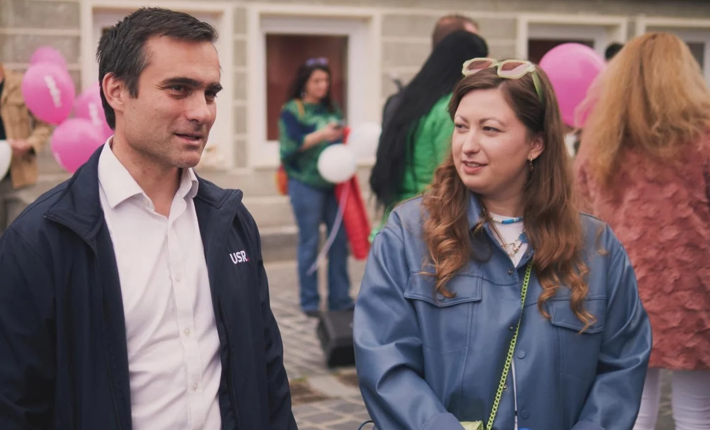 Ilinca Ghiza, alături de fostul primar al Brașovului, Allen Coliban