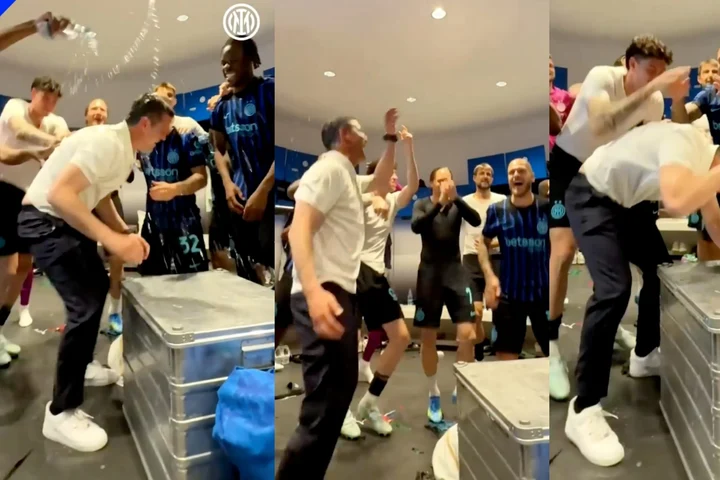 VIDEO | Cristi Chivu, dans frenetic în vestiar pe melodia „Made in Romania”, după titlul câștigat cu Inter în Seria A