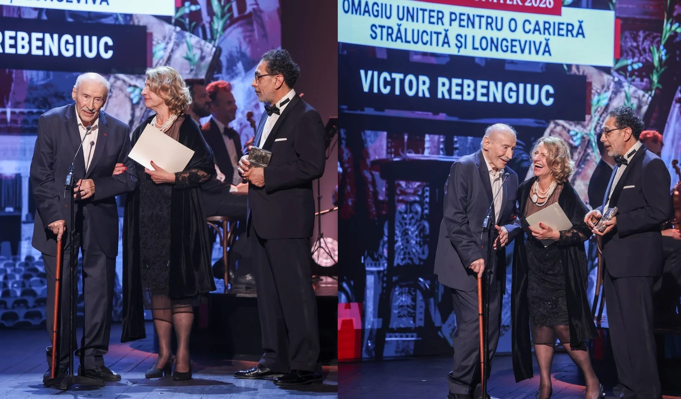 Maestrul Victor Rebengiuc, premiat la Odeon. Foto: Florin Ghioca