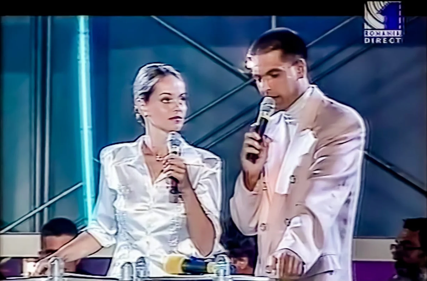 Dana Mladin și Dan Negru, în 2000. Foto: Dana Mladin blog