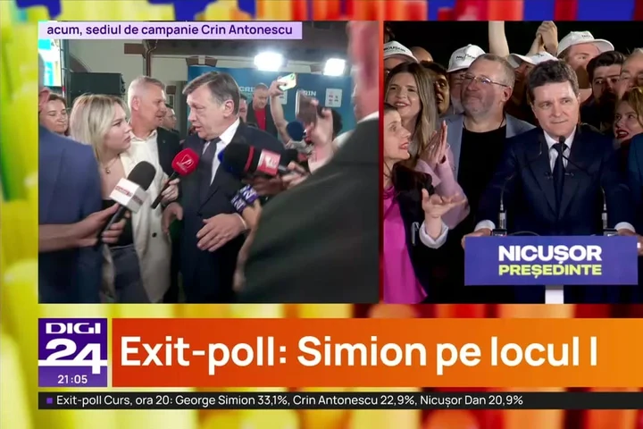 Reacții la cald după anunțul primului exit poll. Cum arată clasamentul candidaților în sondaje