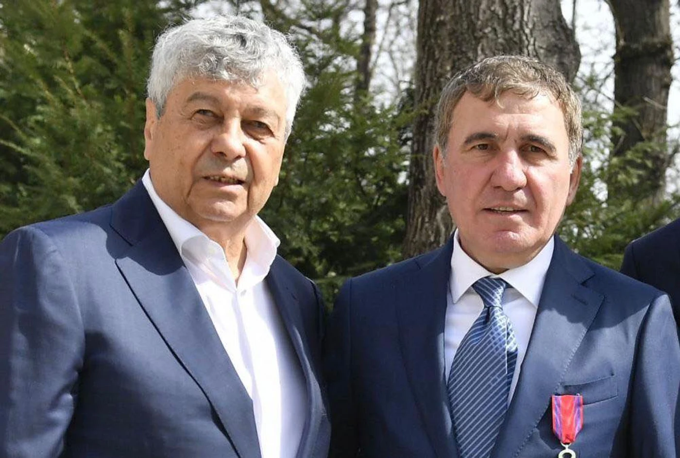 Mircea Lucescu, alături de Gică Hagi. Foto: Facebook