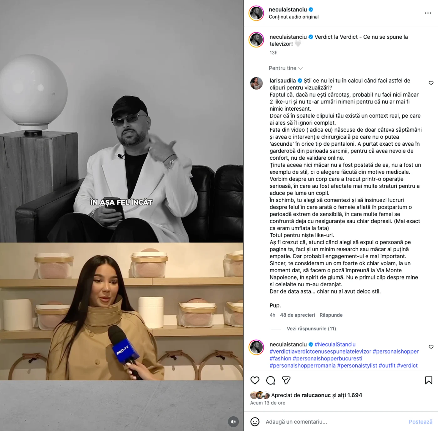 Neculai Stanciu a criticat-o dur pe Larisa Udilă
