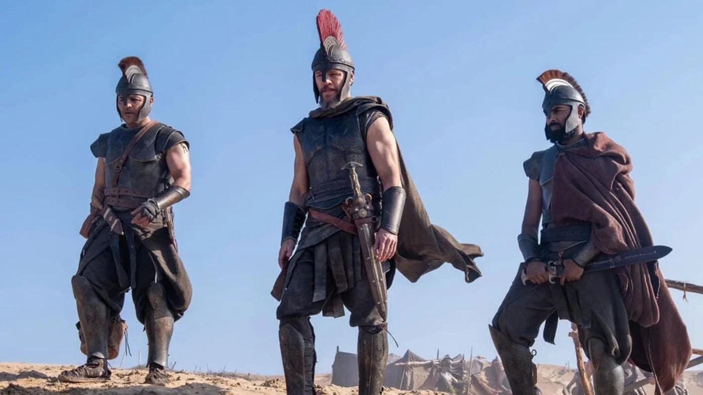 Matt Damon în rolul lui Ulise (Odysseus), într-o scenă din filmul „The Odyssey”, noua producție regizată de Christopher Nolan. Foto: Universal Pictures