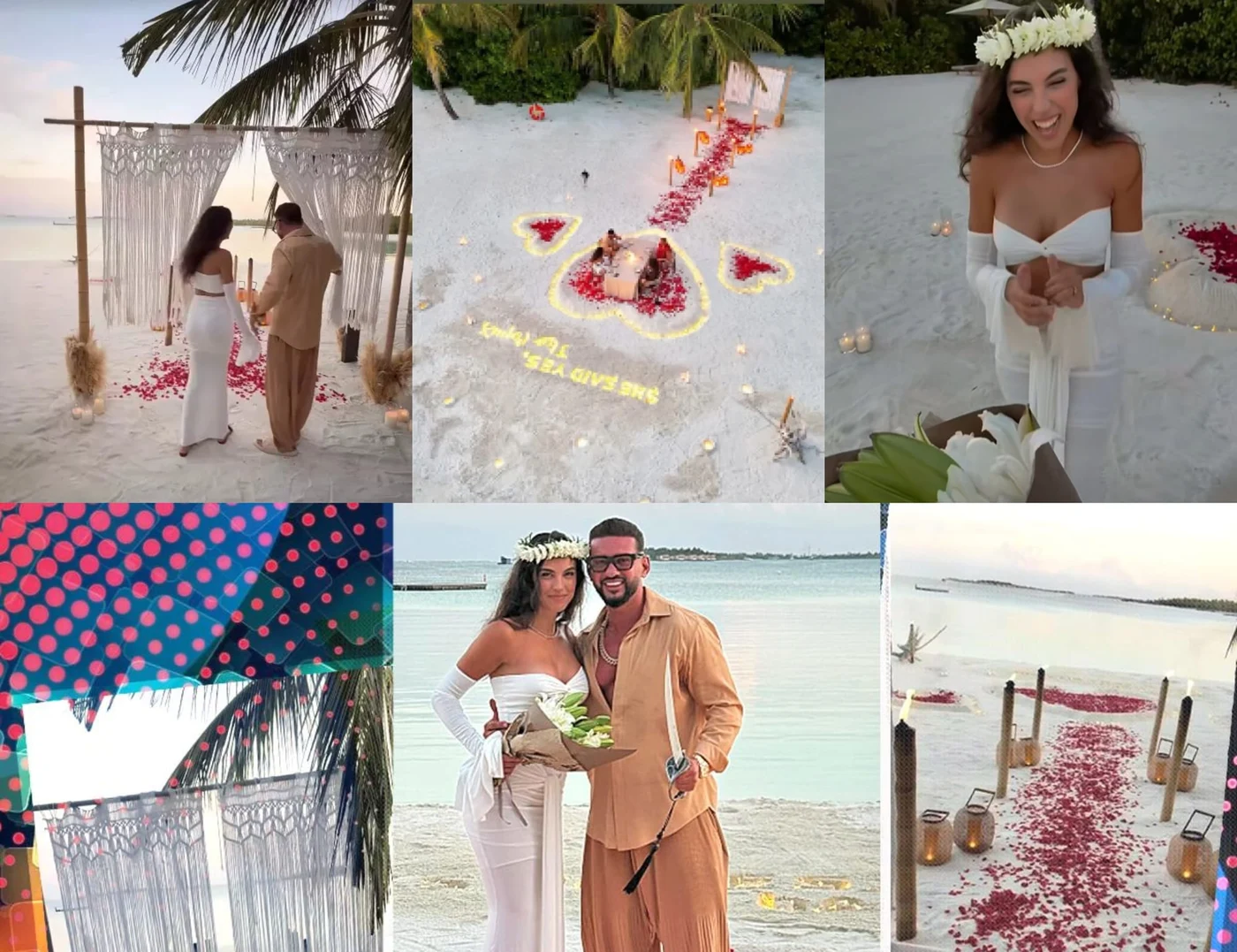 Dorian Popa s-a căsătorit cu Andreea în Maldive