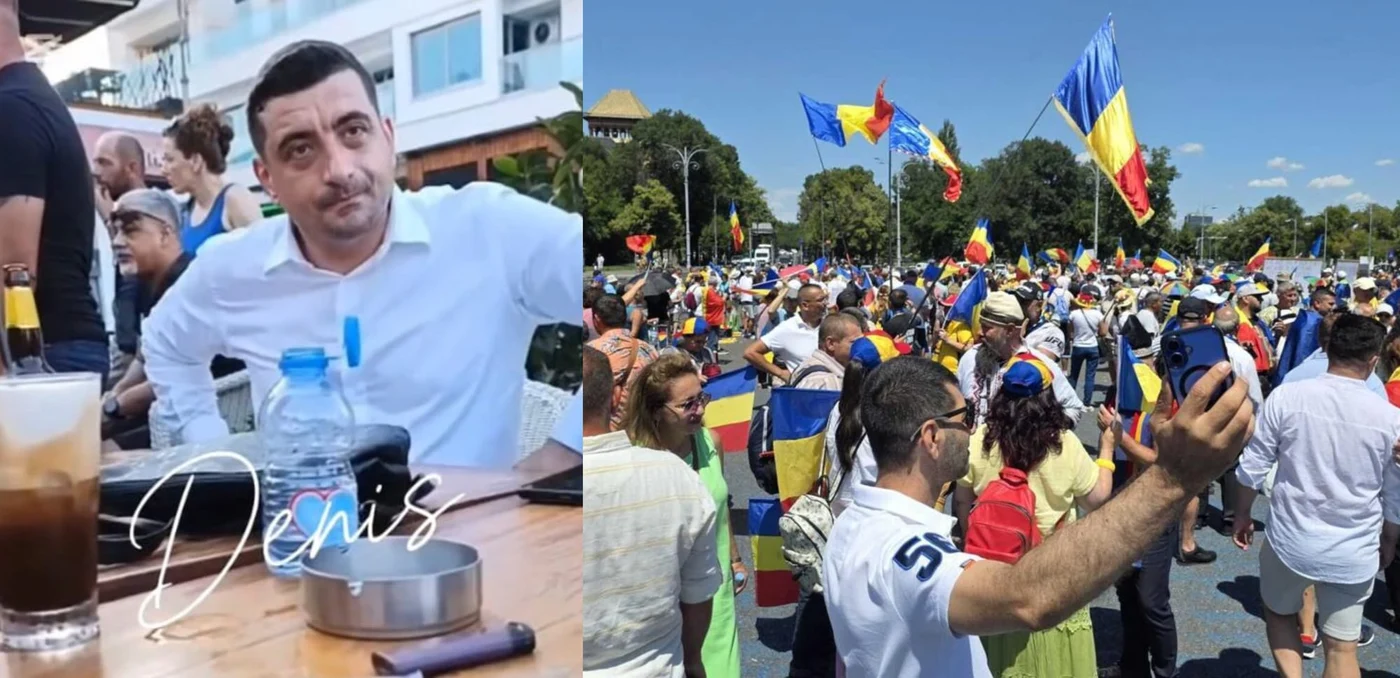 George Simion se afla în Cipru în timpul protestului din Capitală