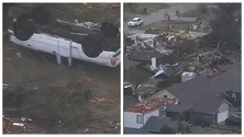 Iadul pe Pământ. Imagini devastatoare din Oklahoma. Statul american, lovit de peste șapte tornade violente