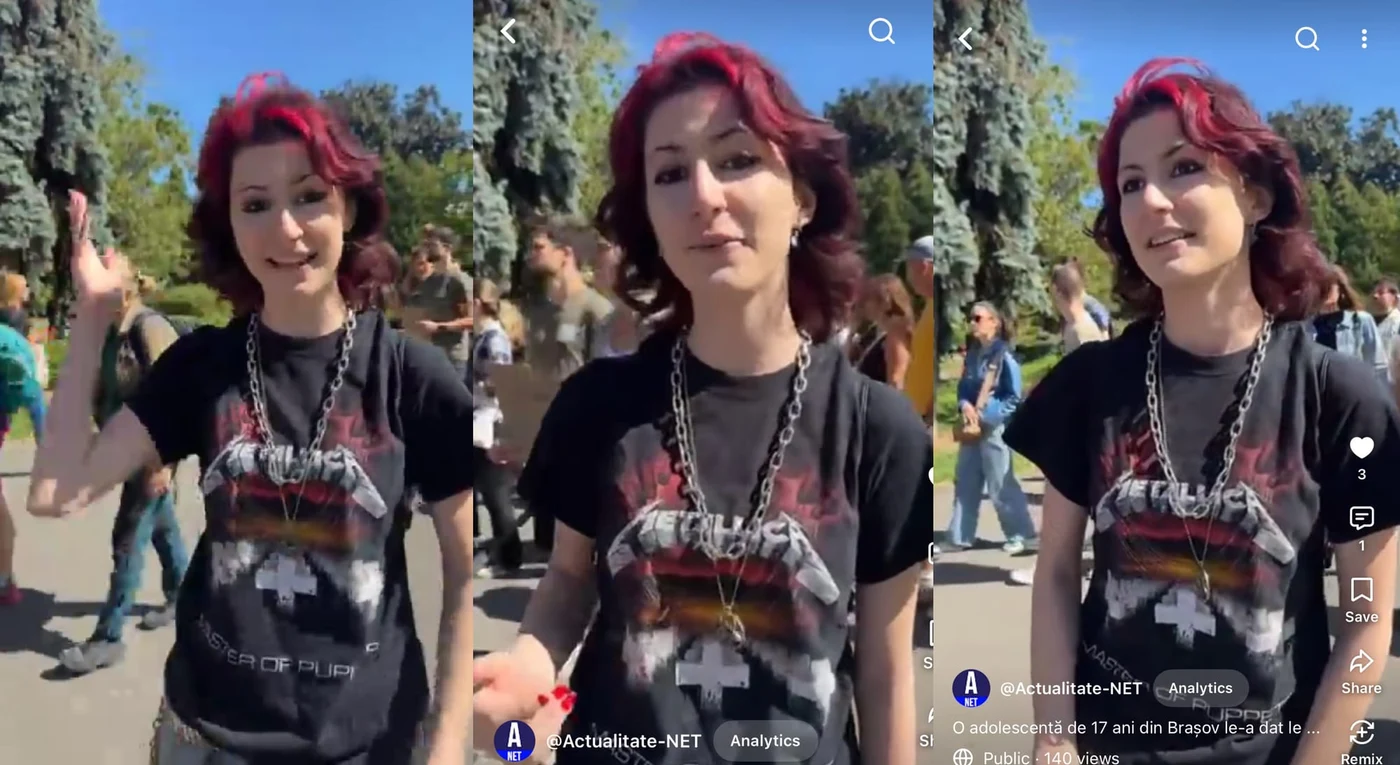 Sonia, o adolescentă de 17 ani, a vorbit sincer despre problemele adolescenților din Brașov