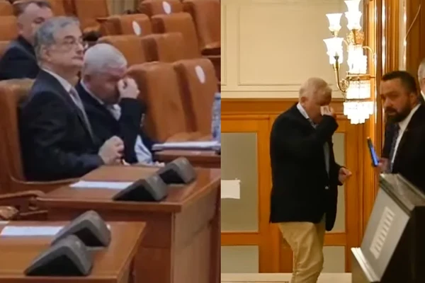 Scandal în Parlamentul României: Florin Roman spune ca a primit un genunchi în față!
