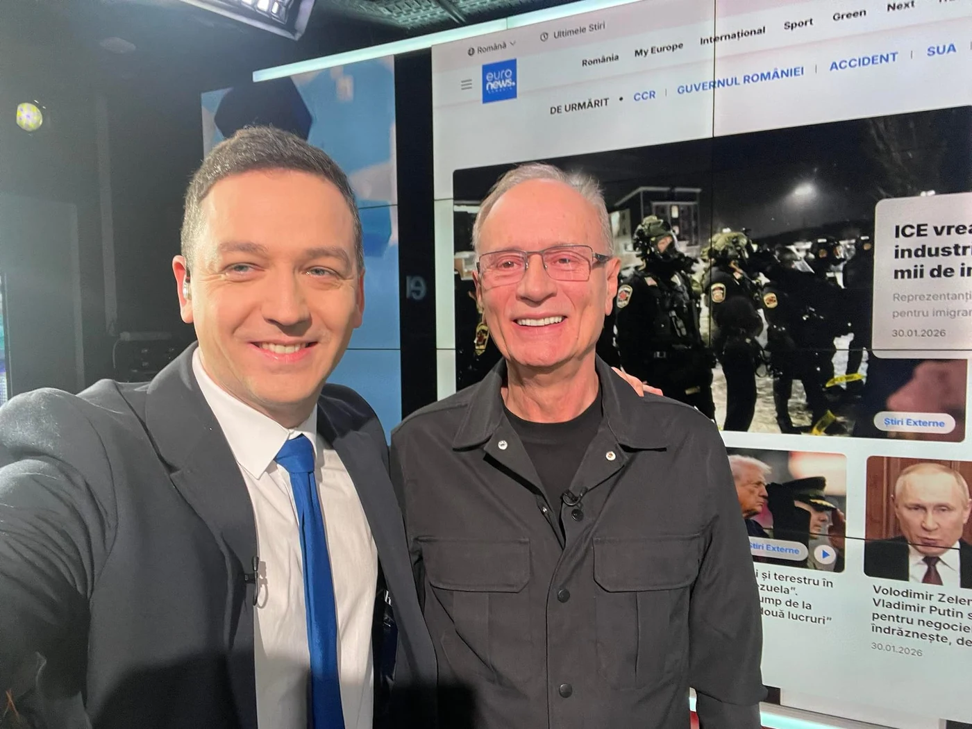 Vitalie Cojocari, în ultima sa emisiune la Euronews, alături de Toni Grecu, fondatorul Divertis