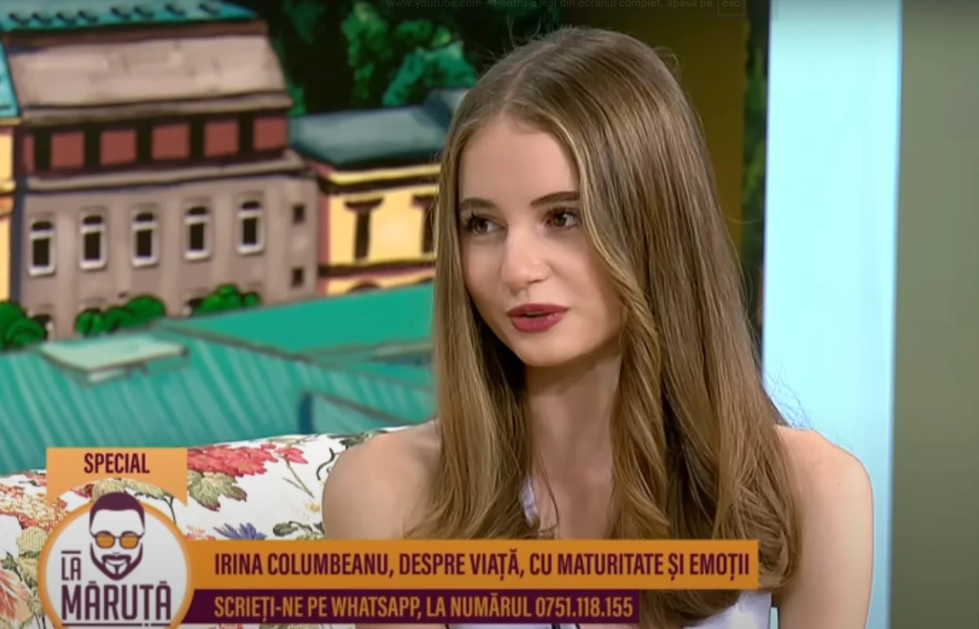 Irina Columbeanu, în emisiunea lui Măruță