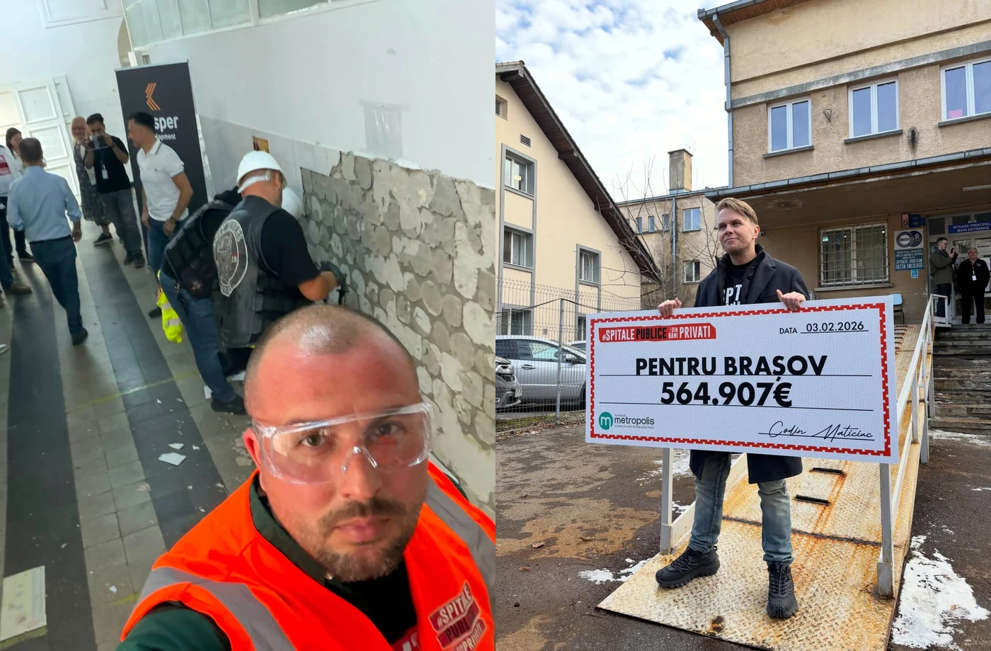 Așa cum a promis, Fundația Metropolis a început renovările la noua Secție de Oncologie a Spitalului Clinic Județean de Urgență Brașov
