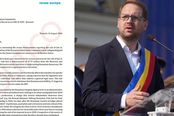 România riscă 770 de milioane de euro din PNRR. Liderii PPE și Renew îi cer Ursulei von der Leyen să intervină după „amendamentul Fritz”