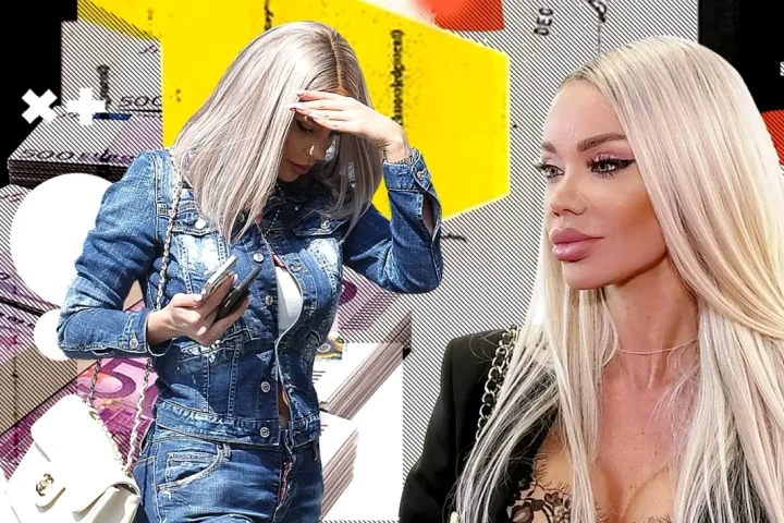 Bianca Drăgușanu, desfigurată, plină de vânătăi și cu ochii umflați, după operația de lifting facial