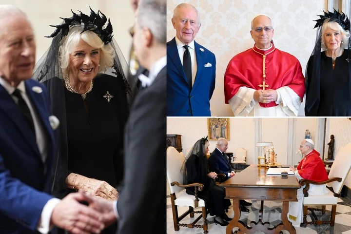 De ce regina Camilla a purtat negru la întâlnirea cu Papa, în timp ce alte regine pot purta alb. Tradiția rară „il privilegio del bianco”